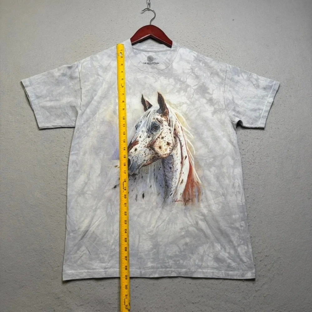 The Mountain T Shirt Mens L Horse Appaloosa Tie Dye Valarie Yost Graphic Tee